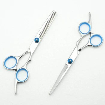 6.0 Inch 17.5cm Customized Logo Blue Screw Professional Human Hair Scissors Hairdressing Cutting Shears Thinning Scissors
6.0 Inch 17.5cm Customized Logo Blue Screw Professional Human Hair Scissors Hairdressing Cutting Shears Thinning Scissors