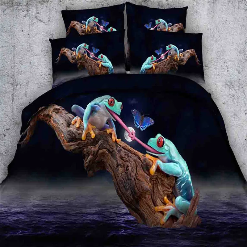 Free shipping 3d animal peacock cat frog 1 duvet cover&2 pillow cases twin/full/queen/king/super king size home textile
Free shipping 3d animal peacock cat frog 1 duvet cover&2 pillow cases twin/full/queen/king/super king size home textile
