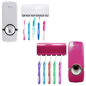 Unihome# Tidy & Creative Wall Mount Rack Automatic Toothpaste Dispenser +5 Toothbrush Holder Free Shipping
Unihome# Tidy & Creative Wall Mount Rack Automatic Toothpaste Dispenser +5 Toothbrush Holder Free Shipping