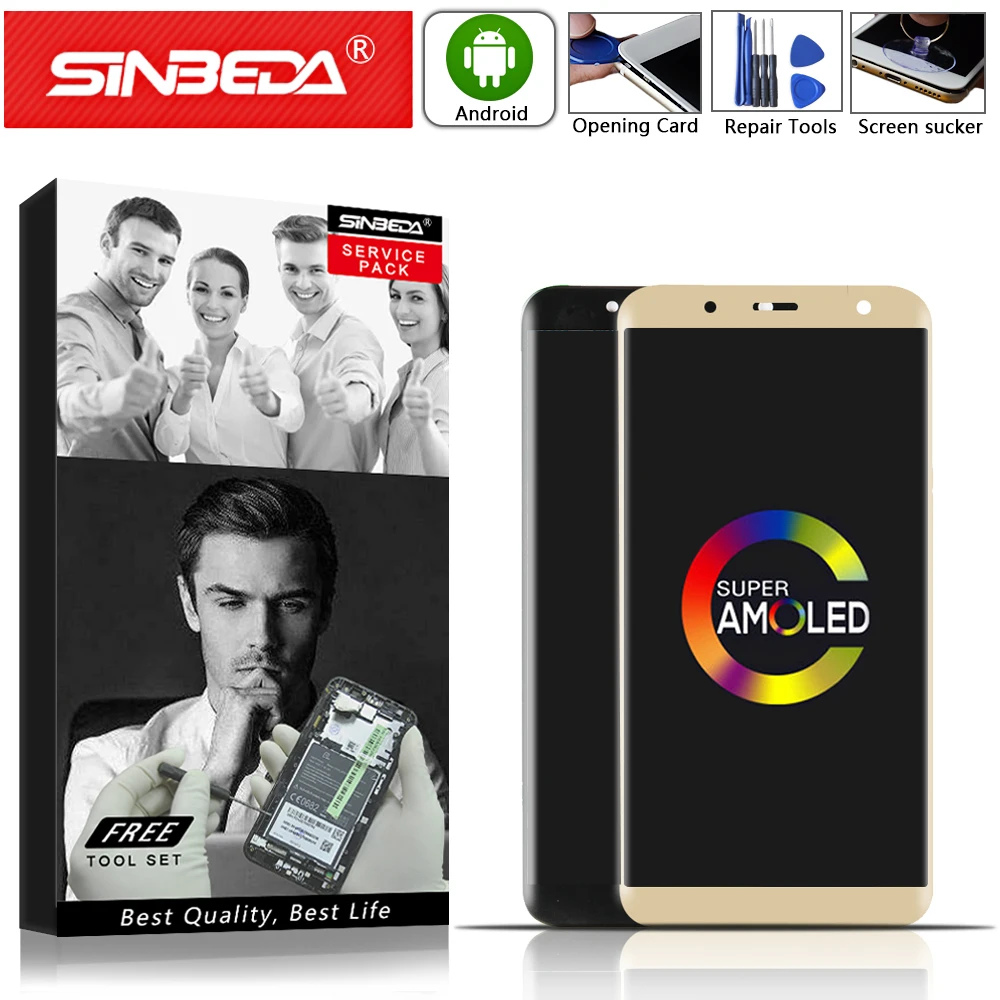 6.4"Sinbeda AMOLED For SAMSUNG Galaxy J805 LCD Display Touch Screen Digitizer For SAMSUNG J8 Plus 2018 LCD J8 2018 J805 Display@
6.4"Sinbeda AMOLED For SAMSUNG Galaxy J805 LCD Display Touch Screen Digitizer For SAMSUNG J8 Plus 2018 LCD J8 2018 J805 Display@