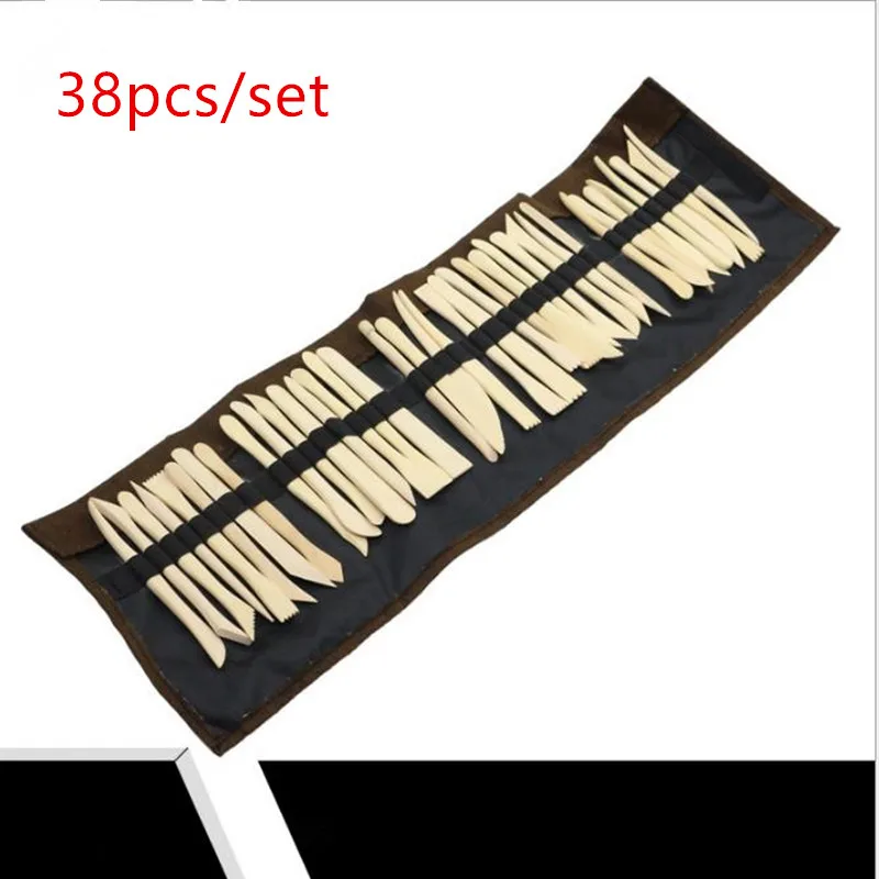 Clay tools 6"38 pieces set / wood knife ceramic art supplies / DIY clay model handheld sculpture tools without packing bag
Clay tools 6"38 pieces set / wood knife ceramic art supplies / DIY clay model handheld sculpture tools without packing bag