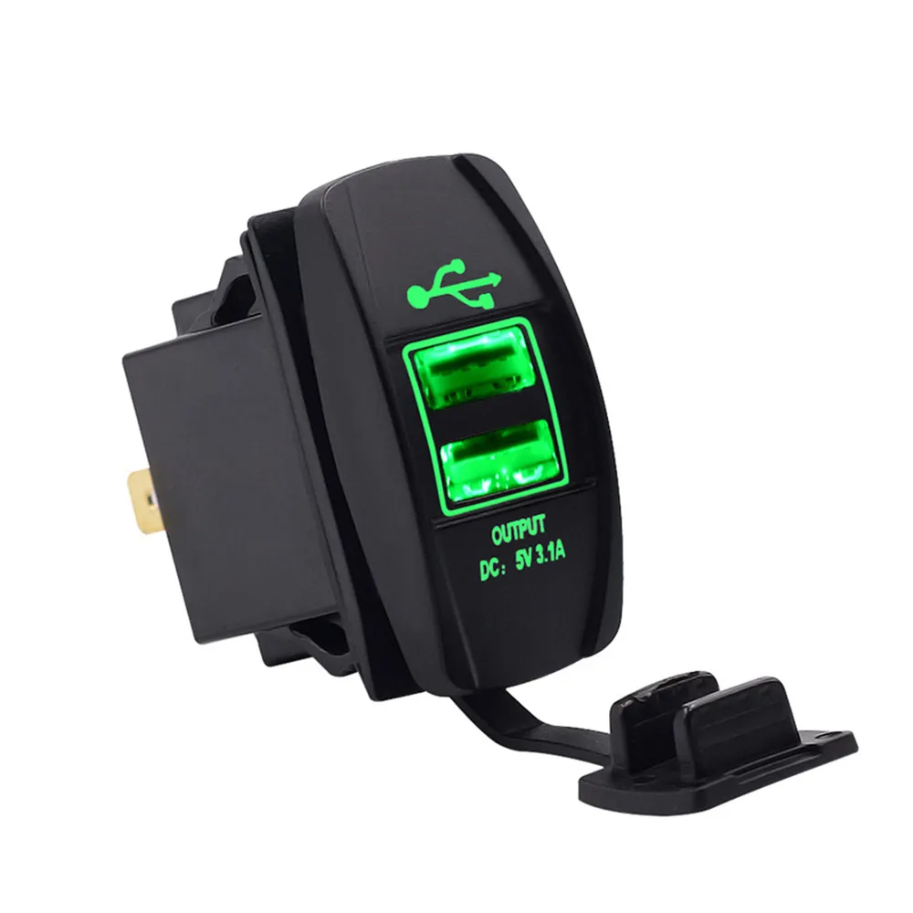 Car Motorcycle Modified Car Charger Type Double USB Charging Waterproof 3.1A Car Charger LED Lamp 12-24V
Car Motorcycle Modified Car Charger Type Double USB Charging Waterproof 3.1A Car Charger LED Lamp 12-24V