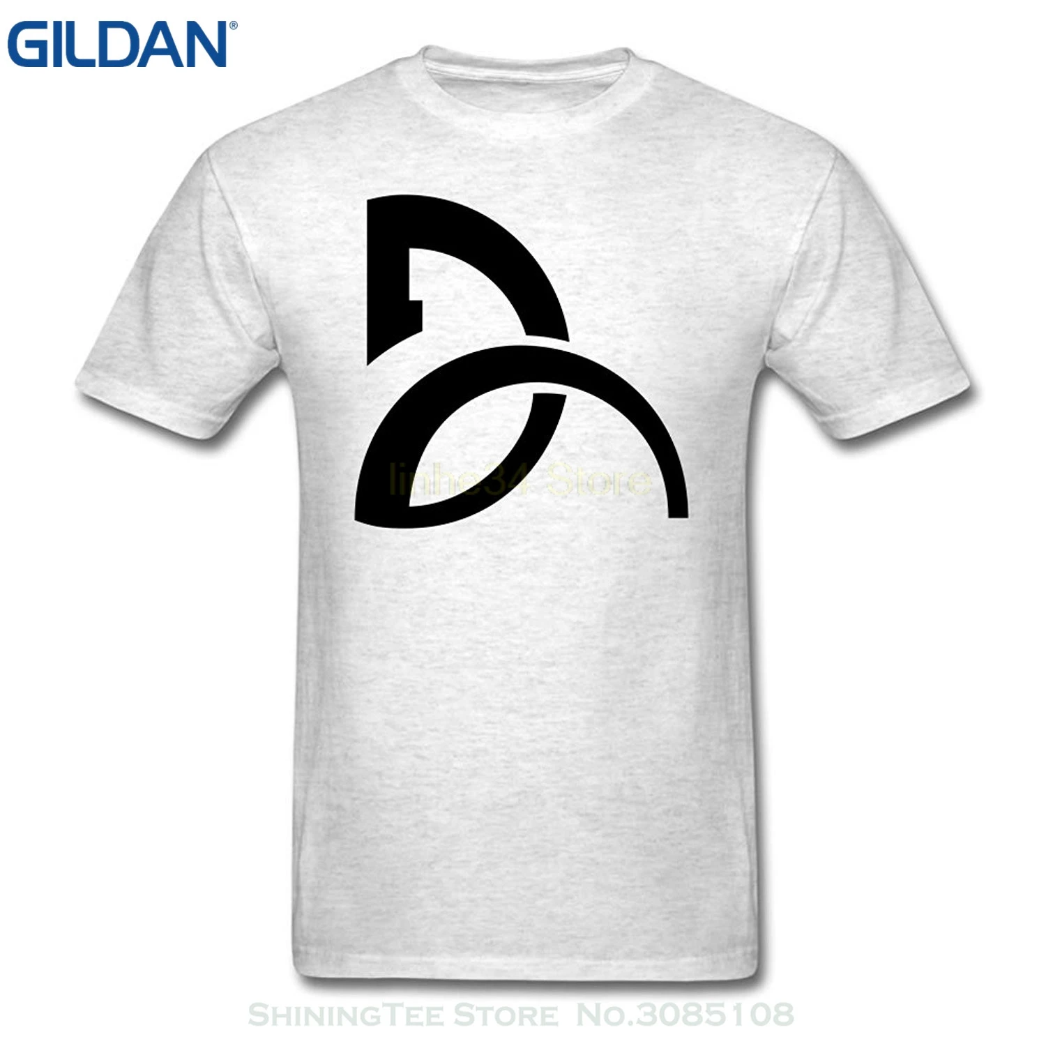 GILDAN футболки с коротким рукавом и круглым вырезом Moyi Мужская футболка логотипом