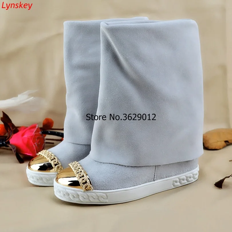 Lady Blue Red Metal Golden Chains Wedge Platform Boots Slip-on Fashion Woman Sexy Height Increasing Motorcycle Boots Shoes
Lady Blue Red Metal Golden Chains Wedge Platform Boots Slip-on Fashion Woman Sexy Height Increasing Motorcycle Boots Shoes