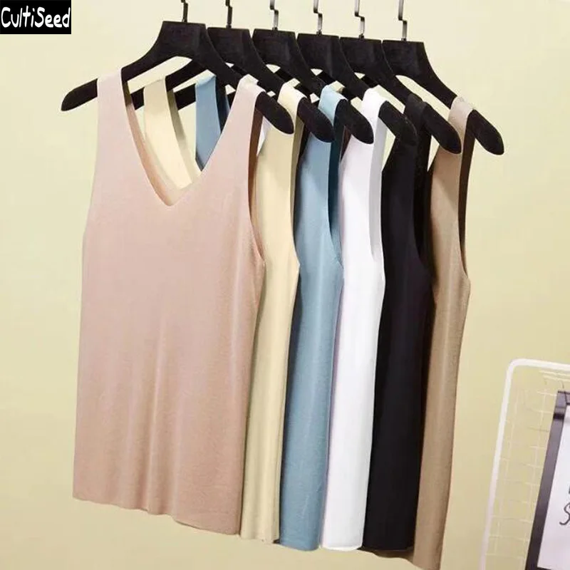 Cultiseed Women Summer New Sleeveless Vest Tank Tops Female Solid Color Knitted Basic Tank Camis Ladies Korean Casaul Tees Top
Cultiseed Women Summer New Sleeveless Vest Tank Tops Female Solid Color Knitted Basic Tank Camis Ladies Korean Casaul Tees Top
