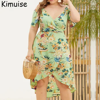 Kimuise v neck floral print women summer dress short sleeve irregular hem boho sundress plus size ukraine femme beach dress 2019
Kimuise v neck floral print women summer dress short sleeve irregular hem boho sundress plus size ukraine femme beach dress 2019