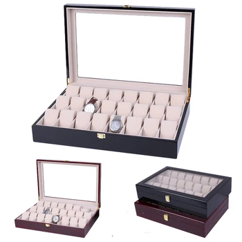 24 Slots Handmade Wood Watch Box Wood Clock Box Watch Case Time Box for Watch Holding
24 Slots Handmade Wood Watch Box Wood Clock Box Watch Case Time Box for Watch Holding