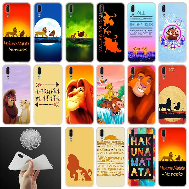 Hakuna matata The Lion King Soft Silicone Phone Case For Huawei P30 P20 P30Pro P10 P9 P8 Lite 2017 P samrt 2019 Plus Cover
Hakuna matata The Lion King Soft Silicone Phone Case For Huawei P30 P20 P30Pro P10 P9 P8 Lite 2017 P samrt 2019 Plus Cover