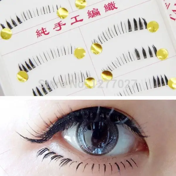 

20 Pairs Makeup Lower False Eyelashes Natural Handmade Under Lashes False Eyelashes Lower Bottom Eye Lashes Extension 2 Styles