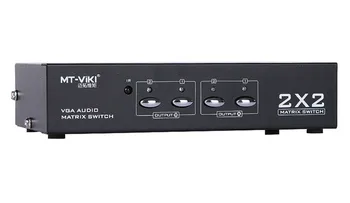2017 Original MT-VIKI 2 Input 2 Output VGA Video Audio Matrix Switch 2x2 with IR Remote Control 2048*1536 HD 400MHz MT-VT212
2017 Original MT-VIKI 2 Input 2 Output VGA Video Audio Matrix Switch 2x2 with IR Remote Control 2048*1536 HD 400MHz MT-VT212