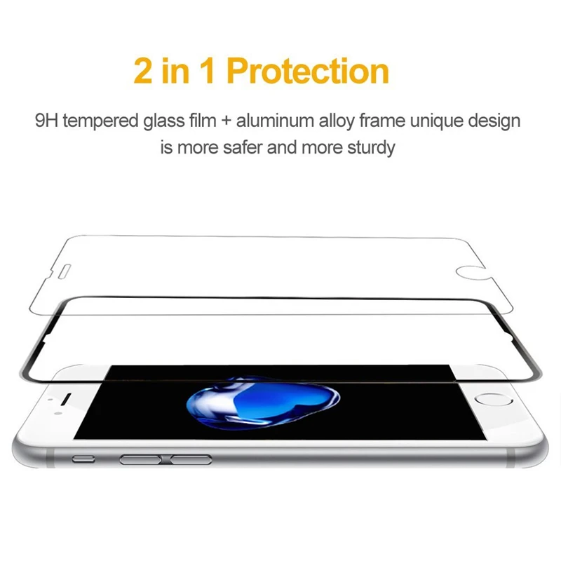 Алюминиевый сплав чехол из закаленного стекла для телефона Iphone 6 6S 8 7 Plus I Phone aeProduct.getSubject()