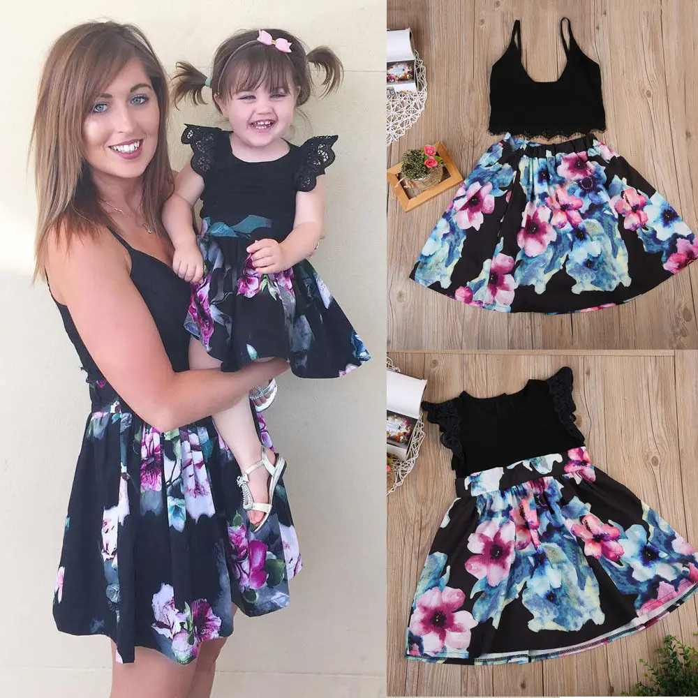 2018 New Brand Family Mother Daughter Match Kids Girl Women Sleeveless Floral Lace Patchwork Dress Clothes Outfit Top
2018 New Brand Family Mother Daughter Match Kids Girl Women Sleeveless Floral Lace Patchwork Dress Clothes Outfit Top