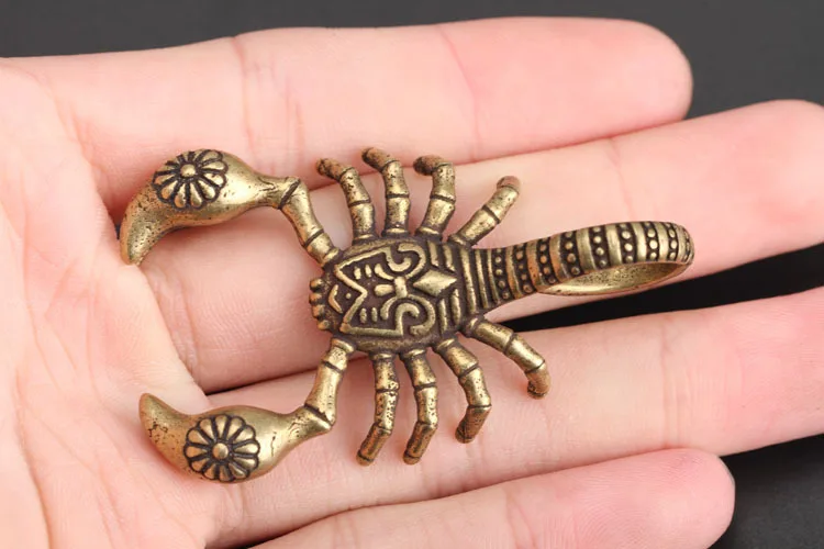 Copper Scorpion Keychain (1)