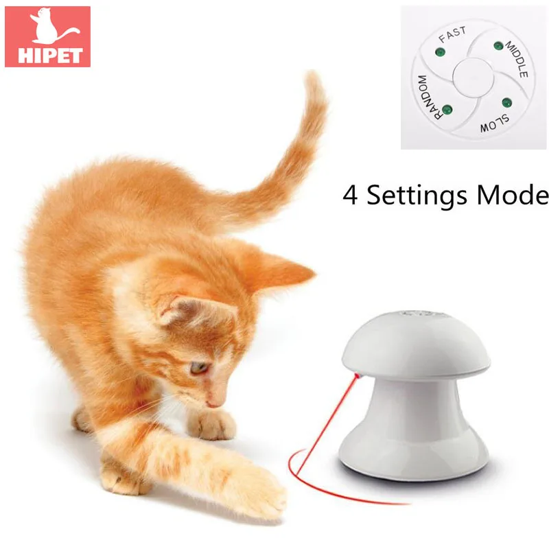 HIPET Automatic Pet Cat Toys Interactive Laser Red 360 Degree Auto Rotating Exercise Teaser Puppy Kitten Cats Chaser Toy
HIPET Automatic Pet Cat Toys Interactive Laser Red 360 Degree Auto Rotating Exercise Teaser Puppy Kitten Cats Chaser Toy