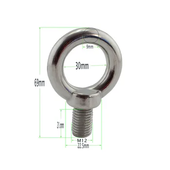 Big A2 Stainless Lifting Eye Bolt Marine Lifting JIS1168 Eye Bolt SUS304 Ring Screw Loop Hole 7pcs M12 4pcs M16 2pcs M12
Big A2 Stainless Lifting Eye Bolt Marine Lifting JIS1168 Eye Bolt SUS304 Ring Screw Loop Hole 7pcs M12 4pcs M16 2pcs M12