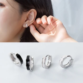 Colusiwei Silver Tiny Hoop Earrings for Girl Jewelry 925 Sterling Silver Simple White Black Enamel Ear Hoops Anti-allergy 2019
Colusiwei Silver Tiny Hoop Earrings for Girl Jewelry 925 Sterling Silver Simple White Black Enamel Ear Hoops Anti-allergy 2019