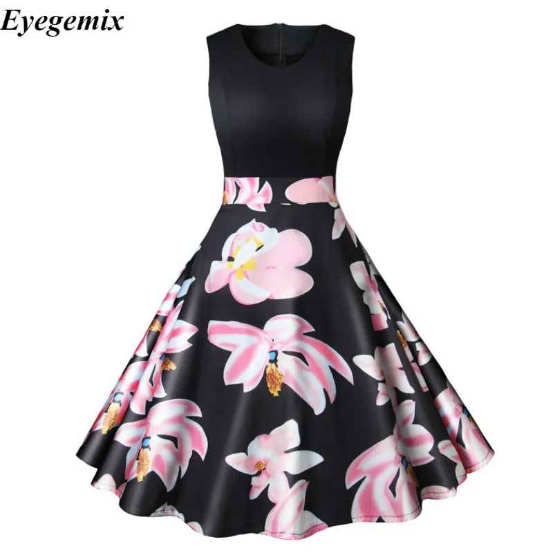 Women Summer Dress 2018 Fashion Elegant Pin Up Floral Dress Retro Casual 50s Robe Vintage Party Rockabilly Dresses Vestidos 2XL
Women Summer Dress 2018 Fashion Elegant Pin Up Floral Dress Retro Casual 50s Robe Vintage Party Rockabilly Dresses Vestidos 2XL