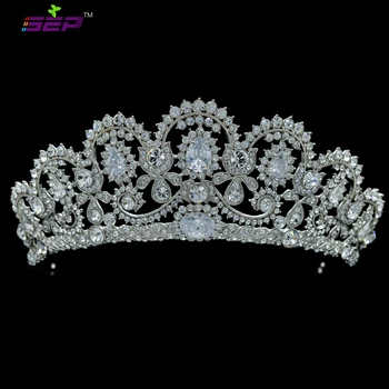 Real Austrian Crystals CZ Zircon Tiara Crown for Wedding Bridal Hair Accessories Jewelry for Girl Prom Pageant SHA8629
Real Austrian Crystals CZ Zircon Tiara Crown for Wedding Bridal Hair Accessories Jewelry for Girl Prom Pageant SHA8629