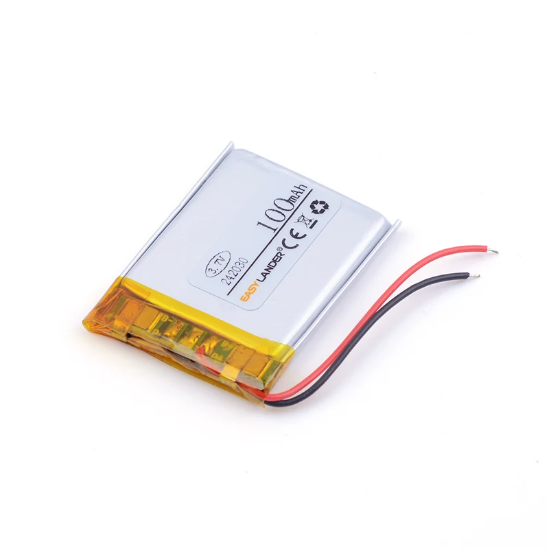 3.7v lithium rechargeable battery 242030 100mAh FOR MP3 MP4 DVR GPS Bluetooth mini speaker small toys spreadsheet 252030
3.7v lithium rechargeable battery 242030 100mAh FOR MP3 MP4 DVR GPS Bluetooth mini speaker small toys spreadsheet 252030