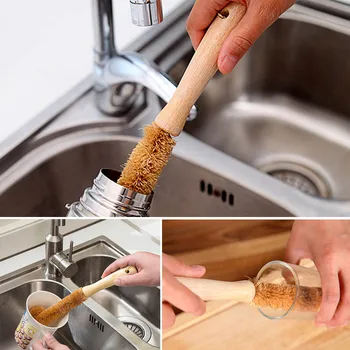 Behokic Home Kitchen Water Bottle Long Handle Nature Coconut Fibre Hair Wooden Handle Bendable Cleaning Washing Brush Scrubber
Behokic Home Kitchen Water Bottle Long Handle Nature Coconut Fibre Hair Wooden Handle Bendable Cleaning Washing Brush Scrubber