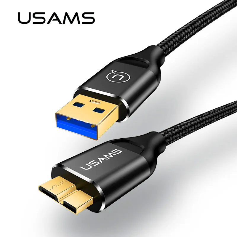 USAMS USB 3.0 Type A to Micro B Data Cable for Samsung Note 3/S5/Note Pro 2A fast charging cable hard disk drive cord charging
USAMS USB 3.0 Type A to Micro B Data Cable for Samsung Note 3/S5/Note Pro 2A fast charging cable hard disk drive cord charging