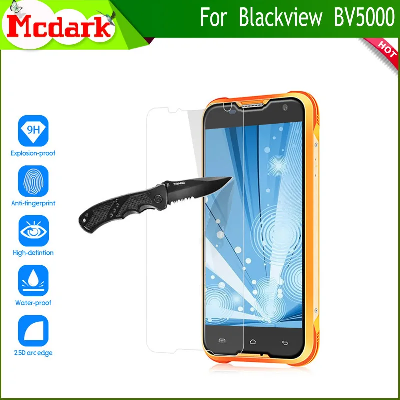 2.5D 9H закаленное стекло для Blackview BV5000 защита экрана 5 0 дюймов телефона