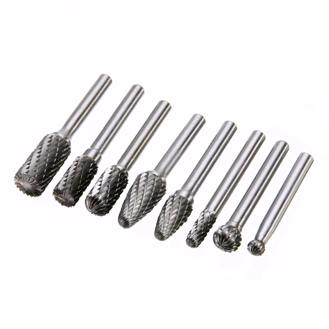8pcs 1/4" 6mm Tungsten Carbide Burr Bits Rotary Cutter Files CNC Engraving Tool Set 45-65mm Length Mayitr
8pcs 1/4" 6mm Tungsten Carbide Burr Bits Rotary Cutter Files CNC Engraving Tool Set 45-65mm Length Mayitr