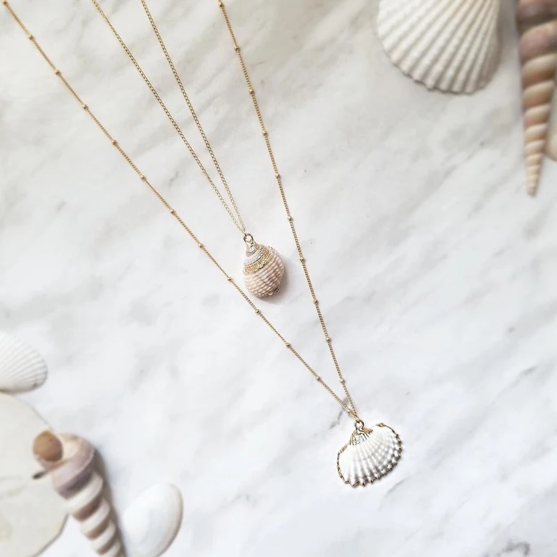 Boho Conch Shell Pendant Necklace Gold Color Shell Ocean Beach Necklace Women Seashell Bohemian Summer Necklaces Fashion Jewelry
Boho Conch Shell Pendant Necklace Gold Color Shell Ocean Beach Necklace Women Seashell Bohemian Summer Necklaces Fashion Jewelry