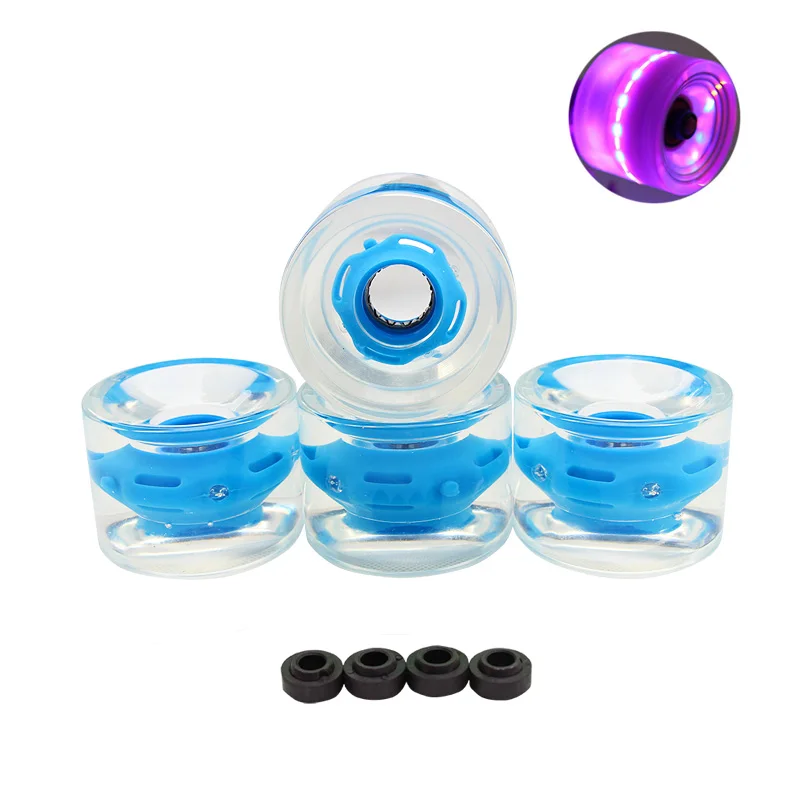 4PCS 7051 LED Longboard Wheels With Magnet Ring Transparent LED Skateboard Wheels Skate Parts PU Wheels LED Longboard Wheels
4PCS 7051 LED Longboard Wheels With Magnet Ring Transparent LED Skateboard Wheels Skate Parts PU Wheels LED Longboard Wheels