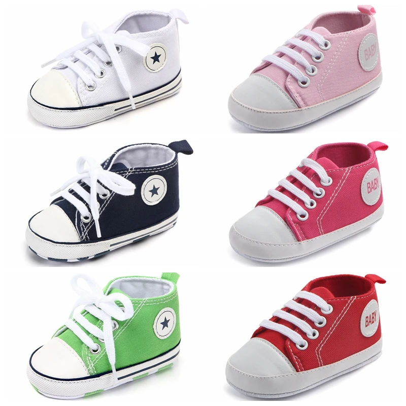 Classic Canvas Sports Sneakers Newborn Baby Boys Girls First Walkers Shoes Infant Toddler Soft Sole Anti Slip Baby Shoes 
Classic Canvas Sports Sneakers Newborn Baby Boys Girls First Walkers Shoes Infant Toddler Soft Sole Anti Slip Baby Shoes