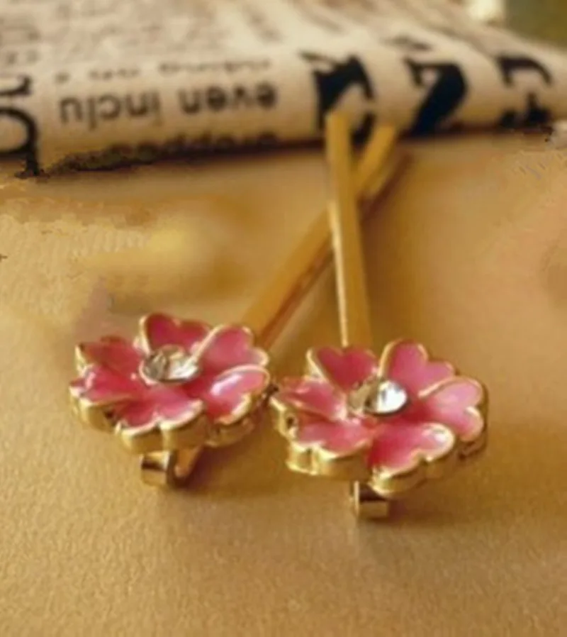 fashion Selling Provence French romantic style clip Pink flower glaze paragraph hairpin(Single price)
fashion Selling Provence French romantic style clip Pink flower glaze paragraph hairpin(Single price)