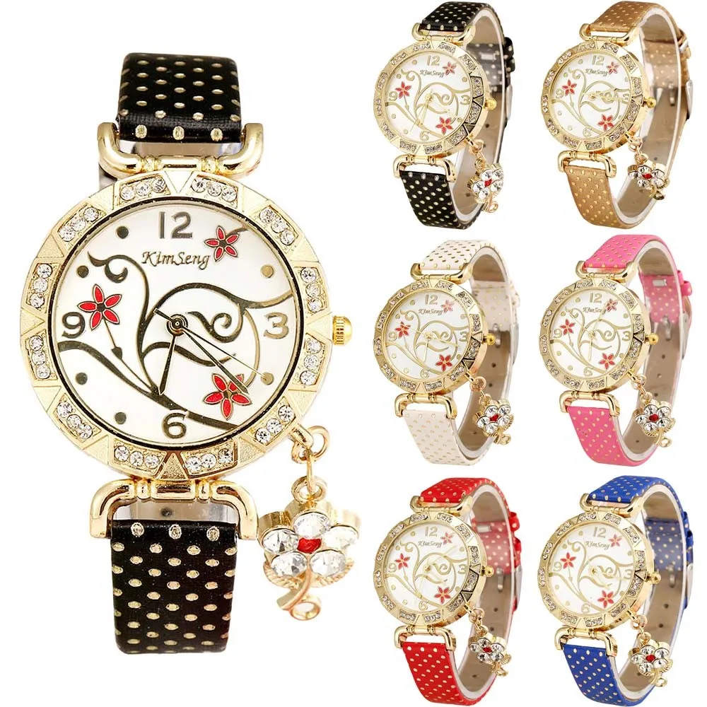 Fashion Women Orchid Pattern Pendant Bracelet Wristwatches Casual Leather Quartz Wrist Watch Luxury Ladies Rhineston Watch #D
Fashion Women Orchid Pattern Pendant Bracelet Wristwatches Casual Leather Quartz Wrist Watch Luxury Ladies Rhineston Watch #D