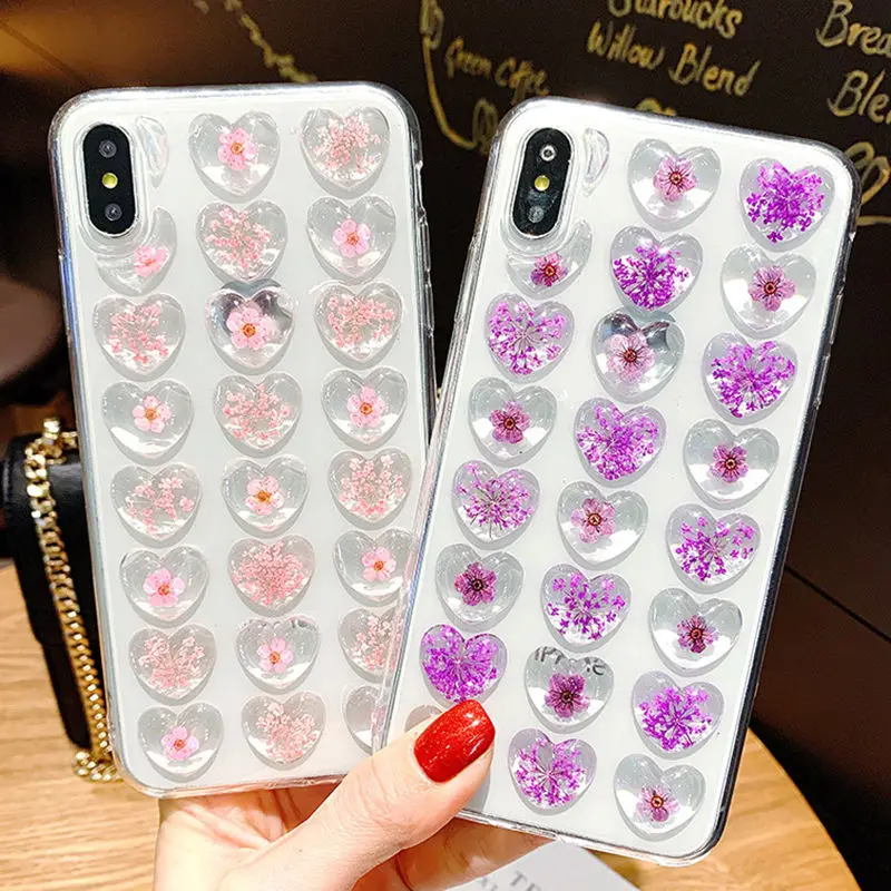 3D Love Heart Dried Flower Case For iPhone X XS Max XR 7 6S 8 Plus Soft Silicone Transparent Case Covers For iPhone X 6 7 8 Plus
3D Love Heart Dried Flower Case For iPhone X XS Max XR 7 6S 8 Plus Soft Silicone Transparent Case Covers For iPhone X 6 7 8 Plus