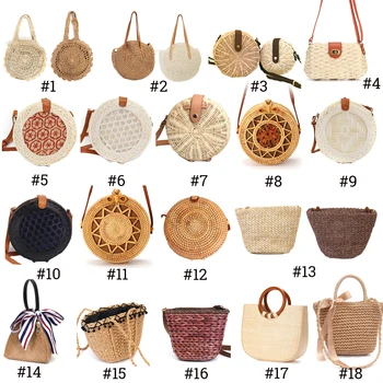 Women Vintage Beach Straw Bag Ladies Handmade Woven Rattan Messenger Handbag Summer Bali Bohemian Crossbody Shoulder Bag
Women Vintage Beach Straw Bag Ladies Handmade Woven Rattan Messenger Handbag Summer Bali Bohemian Crossbody Shoulder Bag