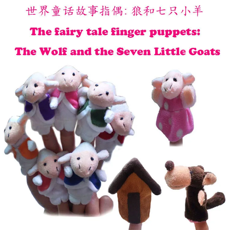 50pcs/lot, fairy tale finger puppets -The Wolf and the Seven Little Goats, finger puppets, (10pcs/poly bag), free shipping t
50pcs/lot, fairy tale finger puppets -The Wolf and the Seven Little Goats, finger puppets, (10pcs/poly bag), free shipping t