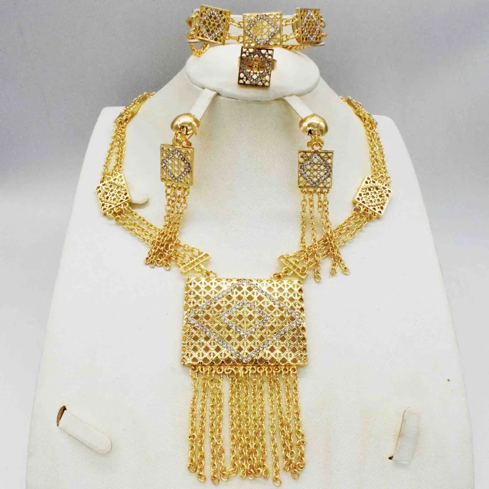2019 New Wholesale Gorgeous African Vintage Jewelry Sets Gold Color Necklace Set Wedding Fashion Dubai Jewelry for women
2019 New Wholesale Gorgeous African Vintage Jewelry Sets Gold Color Necklace Set Wedding Fashion Dubai Jewelry for women