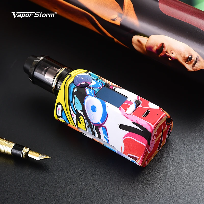 100% original Vapor Storm puma 200W electronic cigarette kit VW TCR Vapes fit 18650 Battery 230 mod with atomzier vape vaporizer