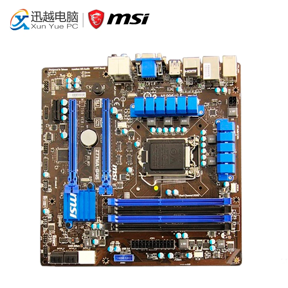 MSI Z77MA-G45 Desktop Motherboard Z77 Socket LGA 1155 i3 i5 i7 DDR3 32G SATA3 USB3.0 Micro-ATX
MSI Z77MA-G45 Desktop Motherboard Z77 Socket LGA 1155 i3 i5 i7 DDR3 32G SATA3 USB3.0 Micro-ATX