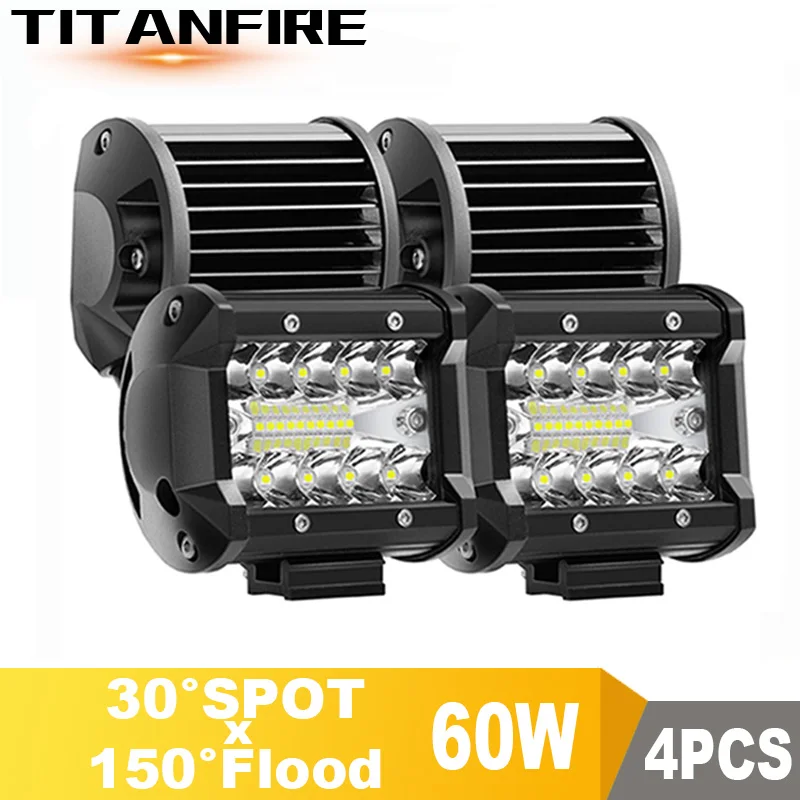 TF30 4inch Bar LED Work Light Bar for Driving offroad Boat Car Tractor 4x4 SUV ATV 12V 24V Rated 60W Actual 15W 18W 6inch
TF30 4inch Bar LED Work Light Bar for Driving offroad Boat Car Tractor 4x4 SUV ATV 12V 24V Rated 60W Actual 15W 18W 6inch