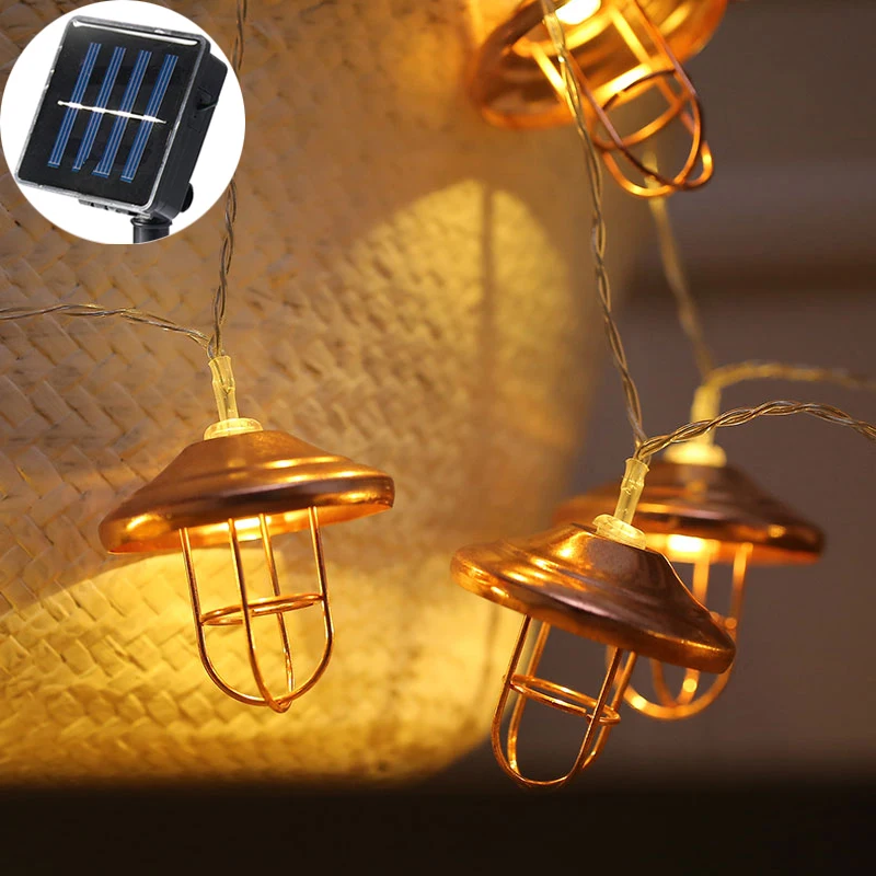 20Led Fairy Retro Rose Metal Lampshade 6cm Luminaria Solar String Lights 5m LED Decoration For Christmas Garland Lights Chain
20Led Fairy Retro Rose Metal Lampshade 6cm Luminaria Solar String Lights 5m LED Decoration For Christmas Garland Lights Chain