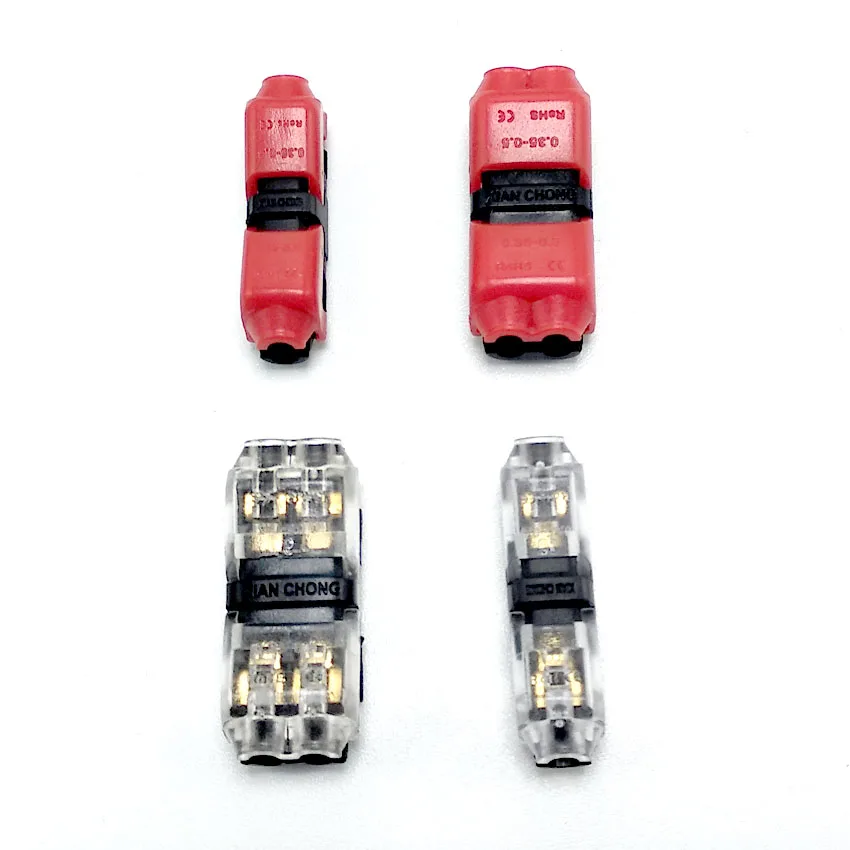 5pcs H Shape Quick Splice Wire Wiring Electrical Connector for 2 Pin 22-20 AWG LED Strip Cable Crimp Terminal Blocks Conductor
5pcs H Shape Quick Splice Wire Wiring Electrical Connector for 2 Pin 22-20 AWG LED Strip Cable Crimp Terminal Blocks Conductor
