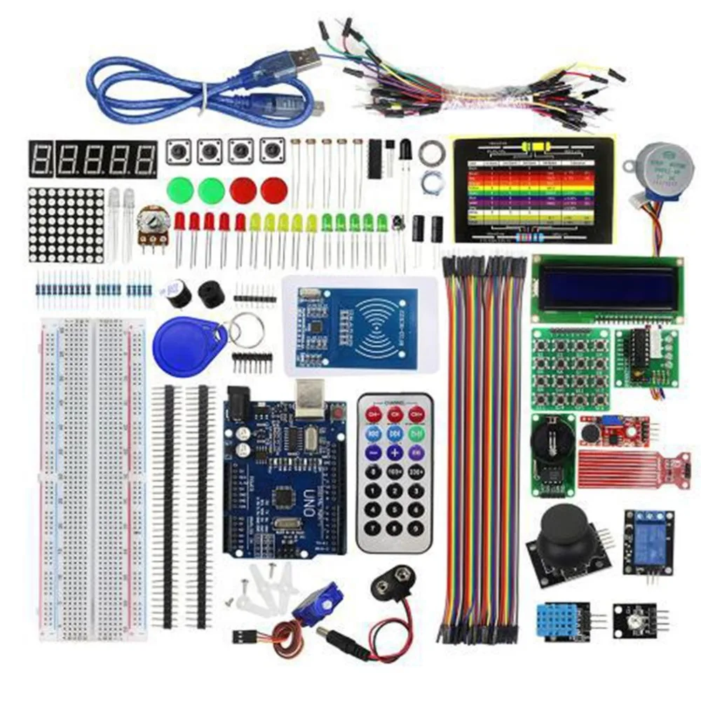 Super Starter Learning Kit (NO UNOR3 Board) for Arduino Programming Education Kit
Super Starter Learning Kit (NO UNOR3 Board) for Arduino Programming Education Kit