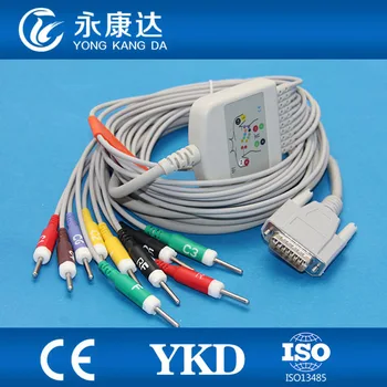 Nihon Kohden 10 lead EKG cable, compatible with Cardiofac 6353 ekg machine,IEC,Din 3.0 Ending
Nihon Kohden 10 lead EKG cable, compatible with Cardiofac 6353 ekg machine,IEC,Din 3.0 Ending