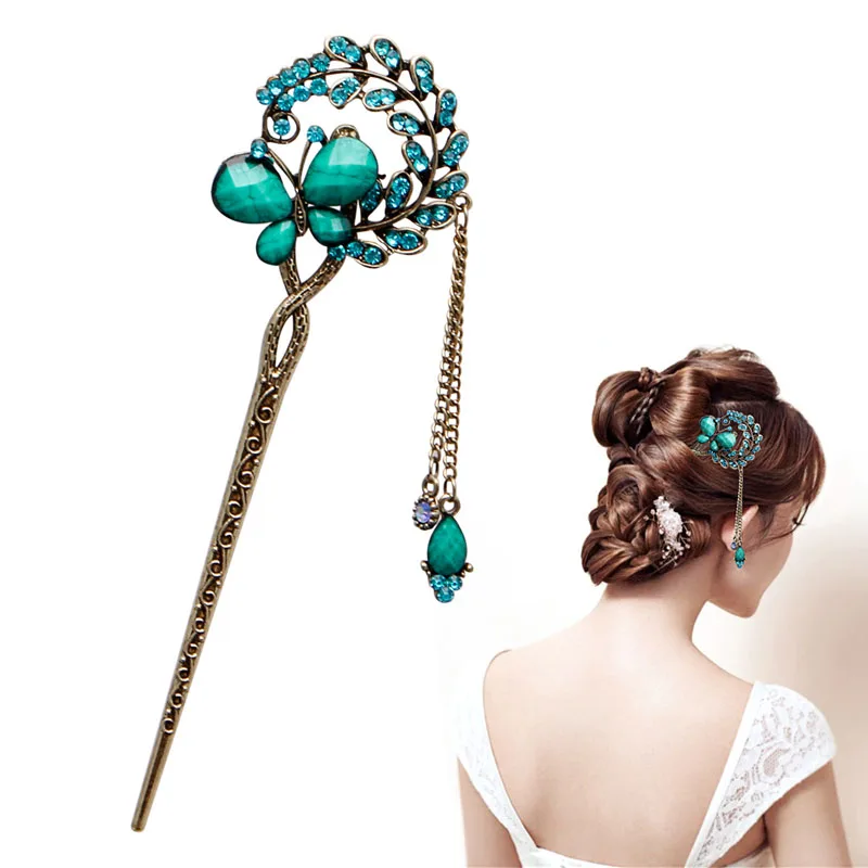Beautiful Women Elegant Butterfly Flower Bobby Pin Fashion Hairpin Rhinestone Hair Stick Gift #11
Beautiful Women Elegant Butterfly Flower Bobby Pin Fashion Hairpin Rhinestone Hair Stick Gift #11