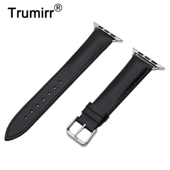Genuine Leather Watchband for iWatch Apple Watch 38mm 42mm Band Stainless Steel Buckle Strap Bracelet Men Women Black Brown
Genuine Leather Watchband for iWatch Apple Watch 38mm 42mm Band Stainless Steel Buckle Strap Bracelet Men Women Black Brown