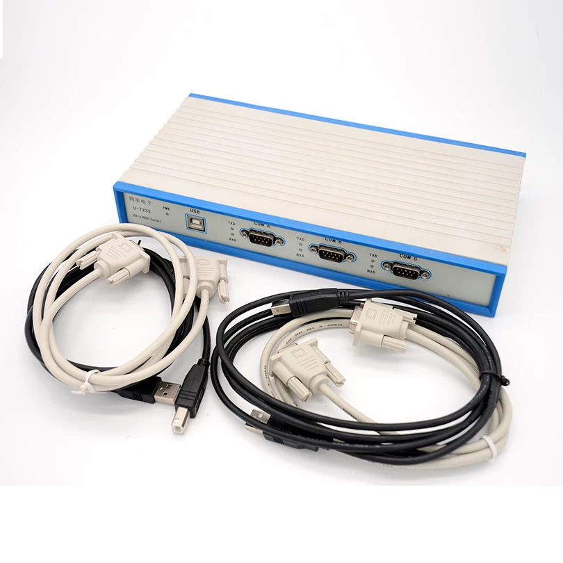 USB to 7 RS232 interface (standard 9-line DTE interface) converter Supports various PLC and other industrial control equipment
USB to 7 RS232 interface (standard 9-line DTE interface) converter Supports various PLC and other industrial control equipment