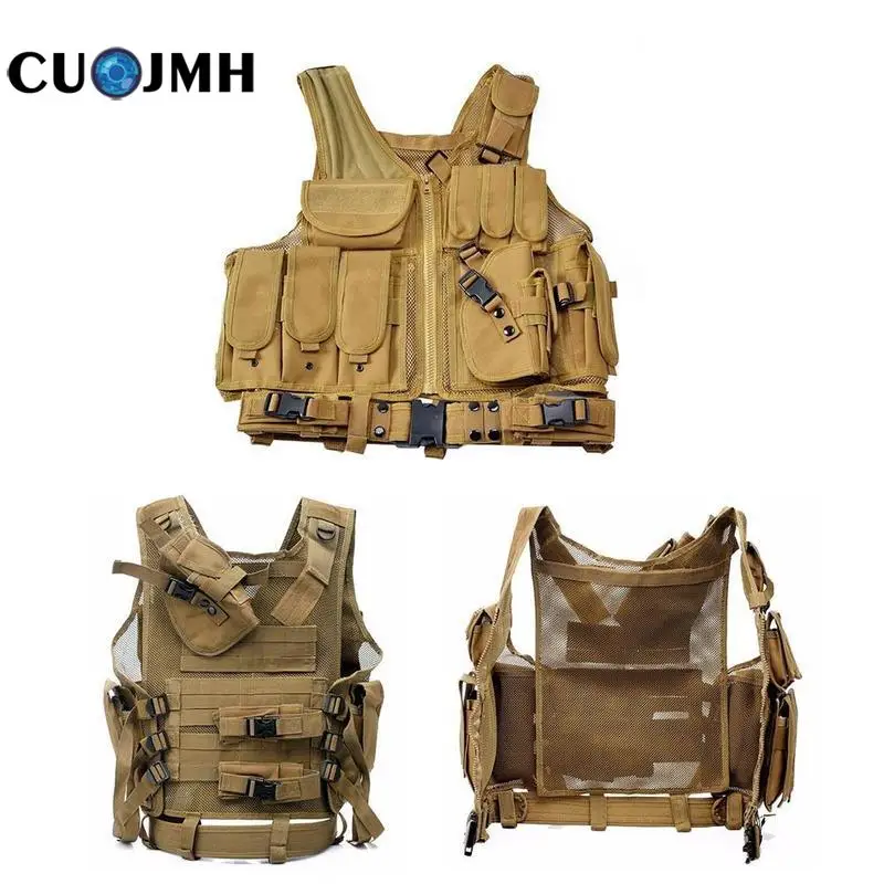 Military Games Tactical Vest Wargame Body Armor Sports Wear Molle Assault Airsoft Paintball Carrier Strike Tactical Vest Holster
Military Games Tactical Vest Wargame Body Armor Sports Wear Molle Assault Airsoft Paintball Carrier Strike Tactical Vest Holster