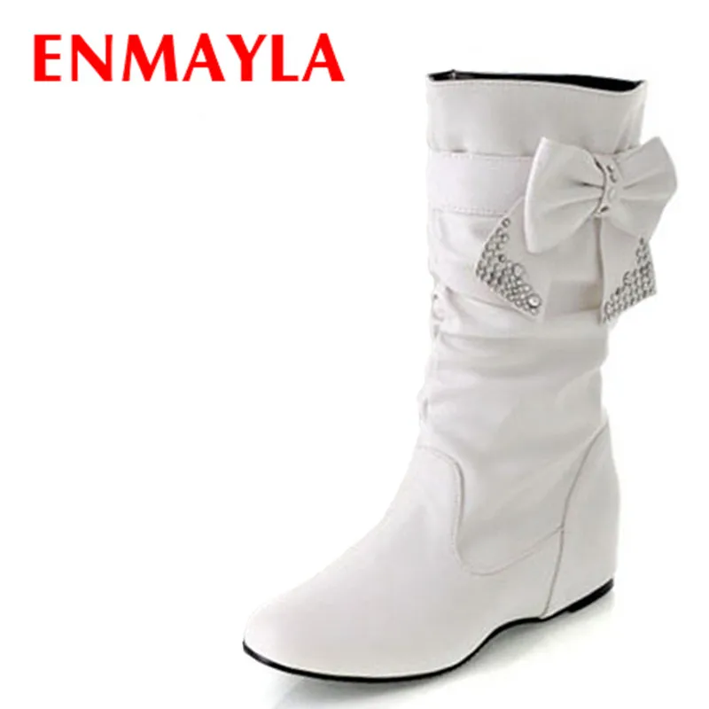 ENAMYLA Big Size 34-47 Hot New Fashion Flats Low Wedges Boots for Women Spring and Autumn 4 Colors White Boots Mid-calf Shoes
ENAMYLA Big Size 34-47 Hot New Fashion Flats Low Wedges Boots for Women Spring and Autumn 4 Colors White Boots Mid-calf Shoes