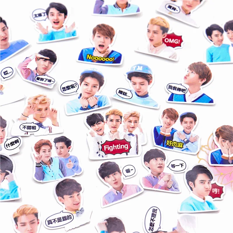38pcs Creative kawaii self-madebig EXO boys stickers/ beautiful stickers /decorative sticker /DIY craft photo albums
38pcs Creative kawaii self-madebig EXO boys stickers/ beautiful stickers /decorative sticker /DIY craft photo albums