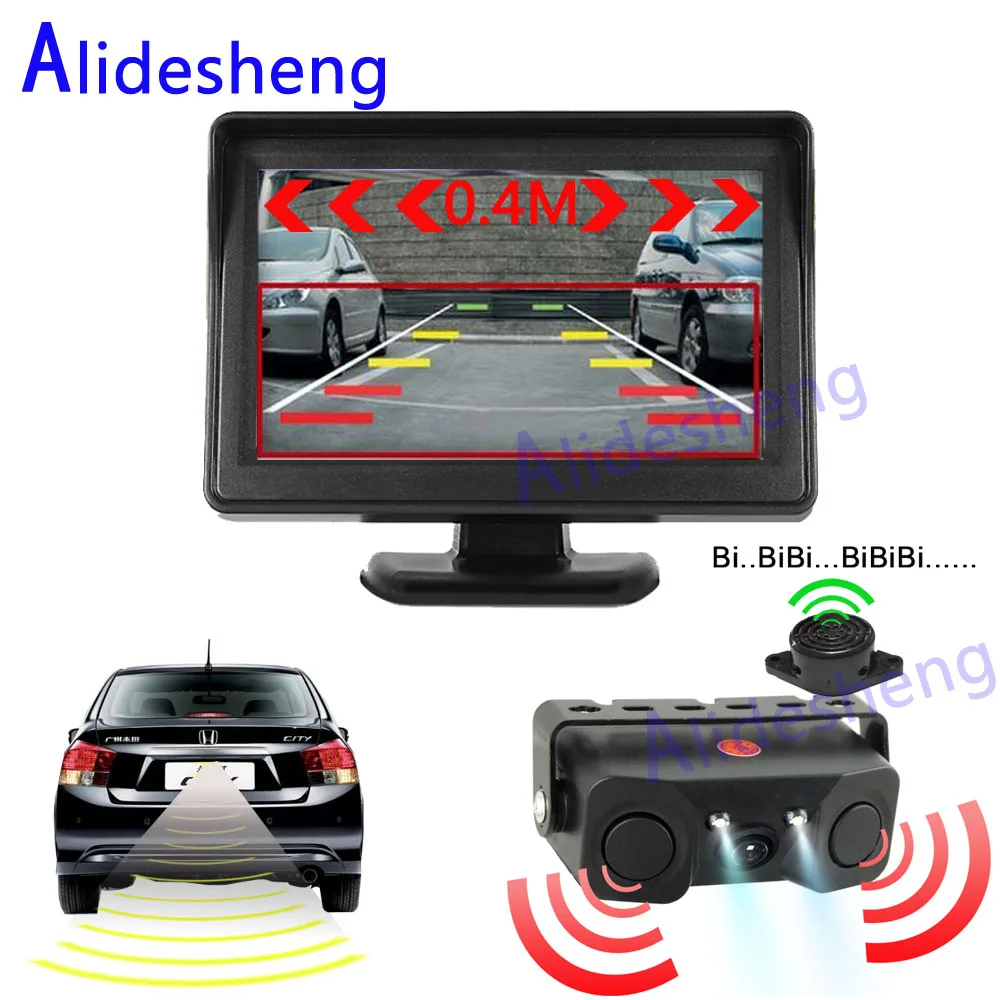 Car Reversing display 4.3 inch reversing camera parking system for car rearview monitors Reversing radar camera NTSC PAL
Car Reversing display 4.3 inch reversing camera parking system for car rearview monitors Reversing radar camera NTSC PAL